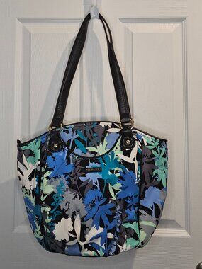 Vera Bradley Preppy Poly Glenna Camofloral Shoulder Bag Tote Purse Satchel